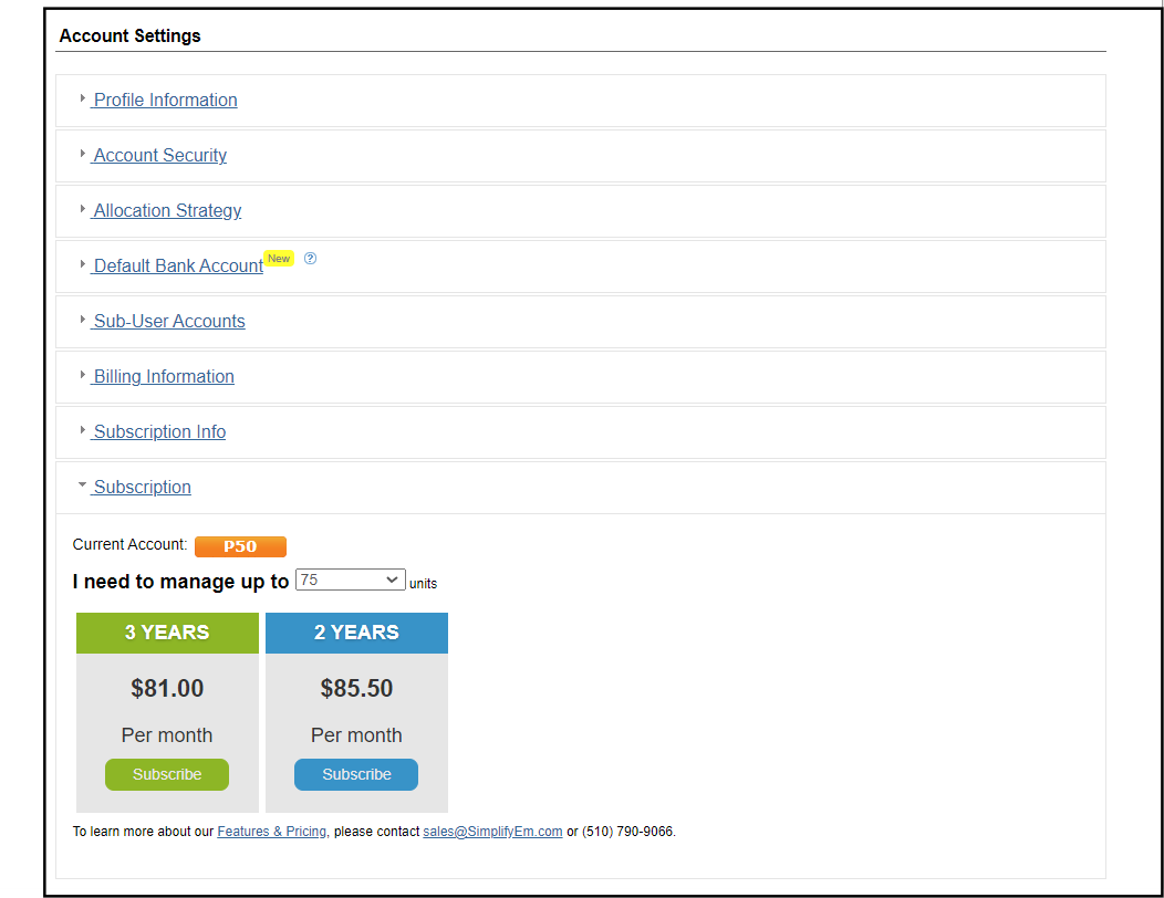  subscription plans